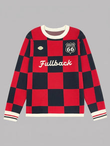 Sabbioneta Men's Checkerboard Knit Sweater