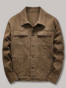 Salo Men's Denim Jacket with Chest Pockets