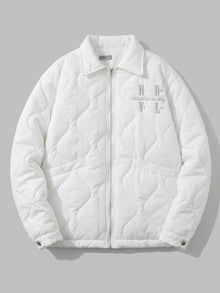 Saluzzo Men's Embroidered Onion-Quilted Jacket
