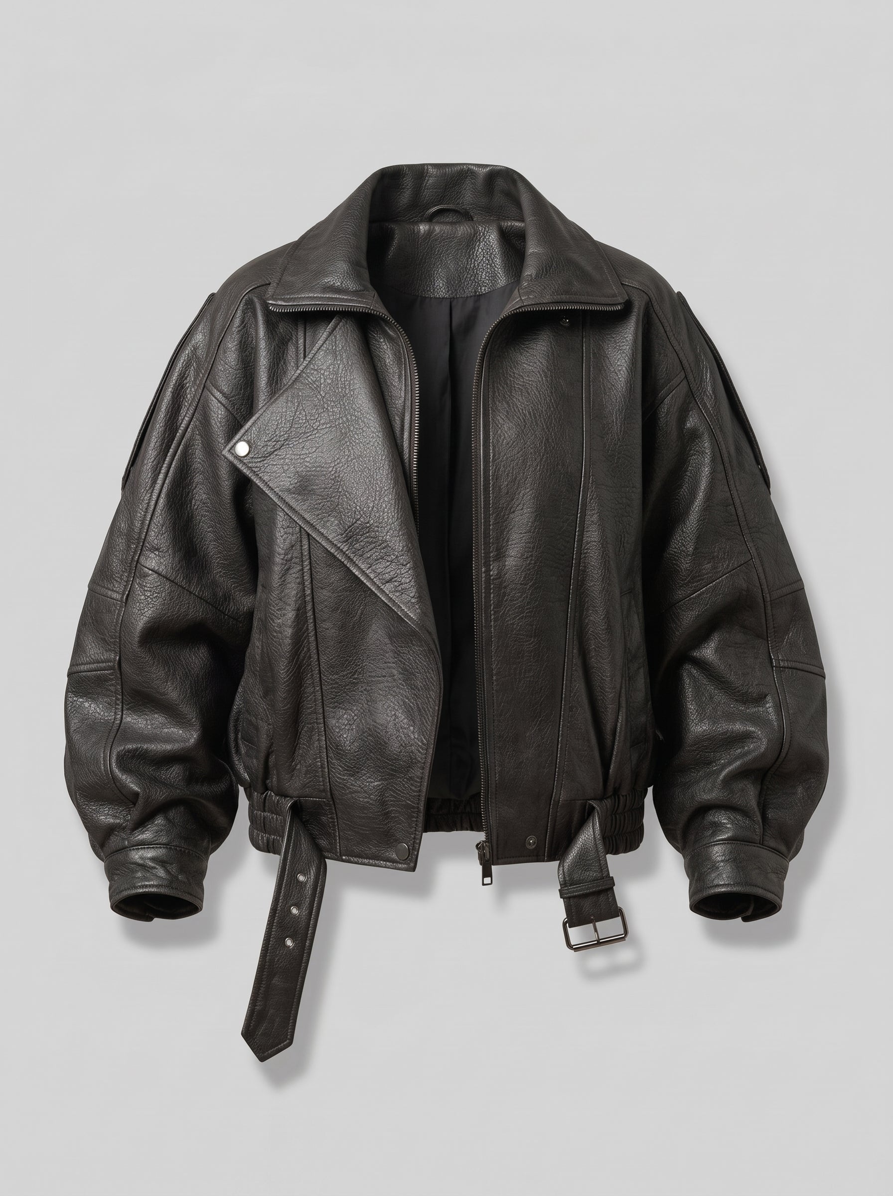 Panicale Women's Faux Leather Zip-Up Jacket