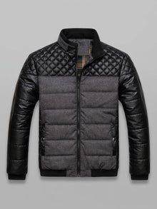 Sarzana Men's Contrast Yoke Puffer Jacket