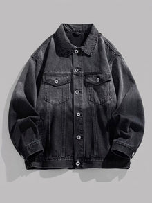 Sassari Men's Oversized Ombre Trucker Jacket