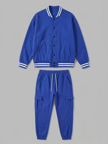 Schio Men's Varsity Jacket & Cargo Jogger Set