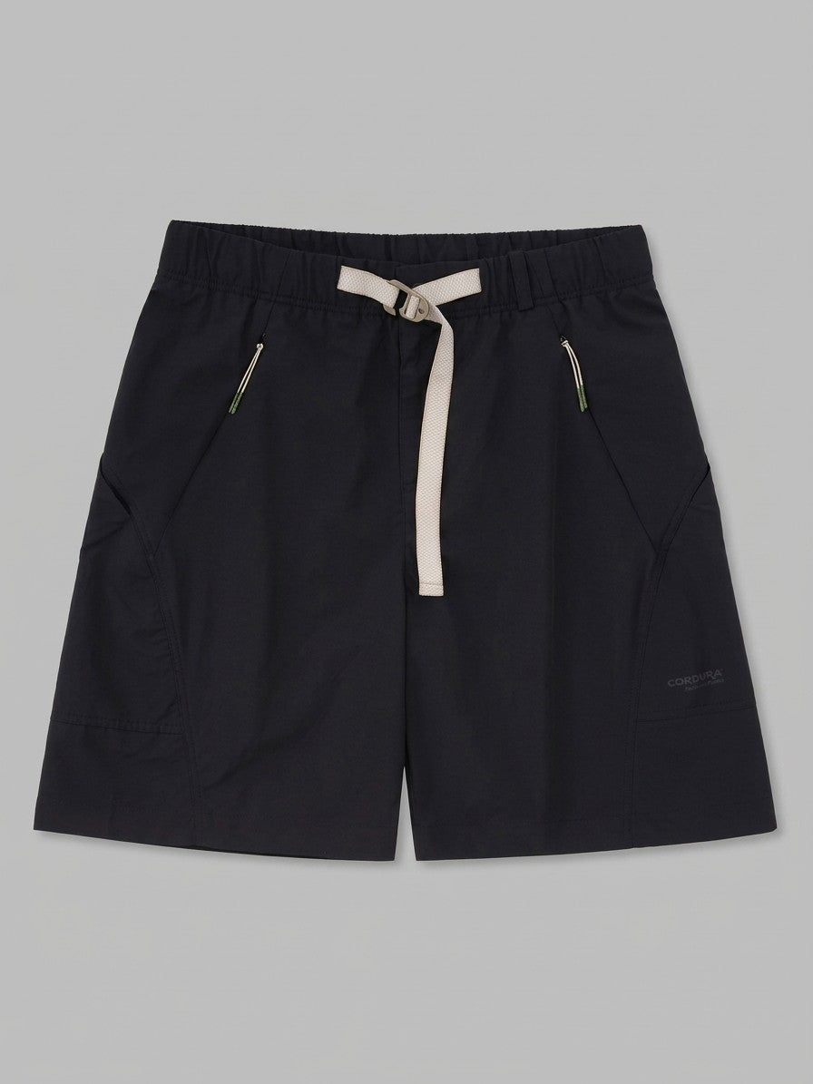 Sezze Men's Curved Barrel-Leg Cargo Pants — blackshorts — packshot