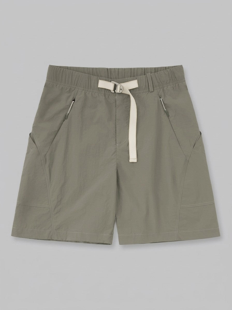 Sezze Men's Curved Barrel-Leg Cargo Pants — stonegreyshorts — packshot