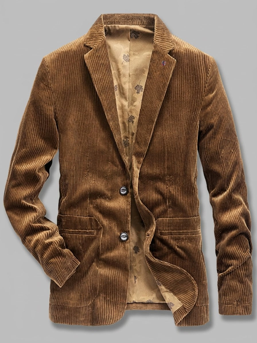 Siena Men's Corduroy Blazer — coffee — packshot