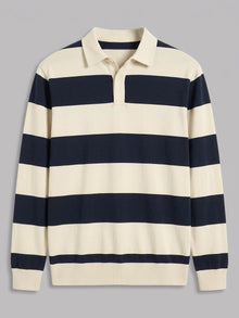 Soncino Men's Block-Stripe Rugby Polo