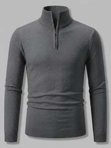 Sondrio Stretch gebreide quarter-zip top voor heren