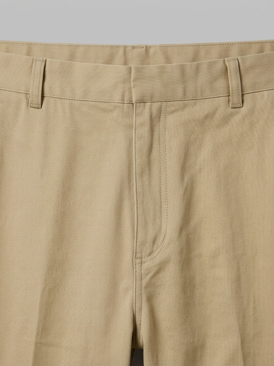 Sorano Men's Straight-Fit Pocketed Trousers — beige — detail-collar