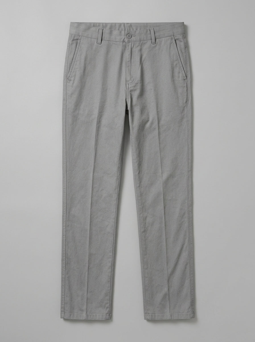 Sorano Men's Straight-Fit Pocketed Trousers — gray — packshot