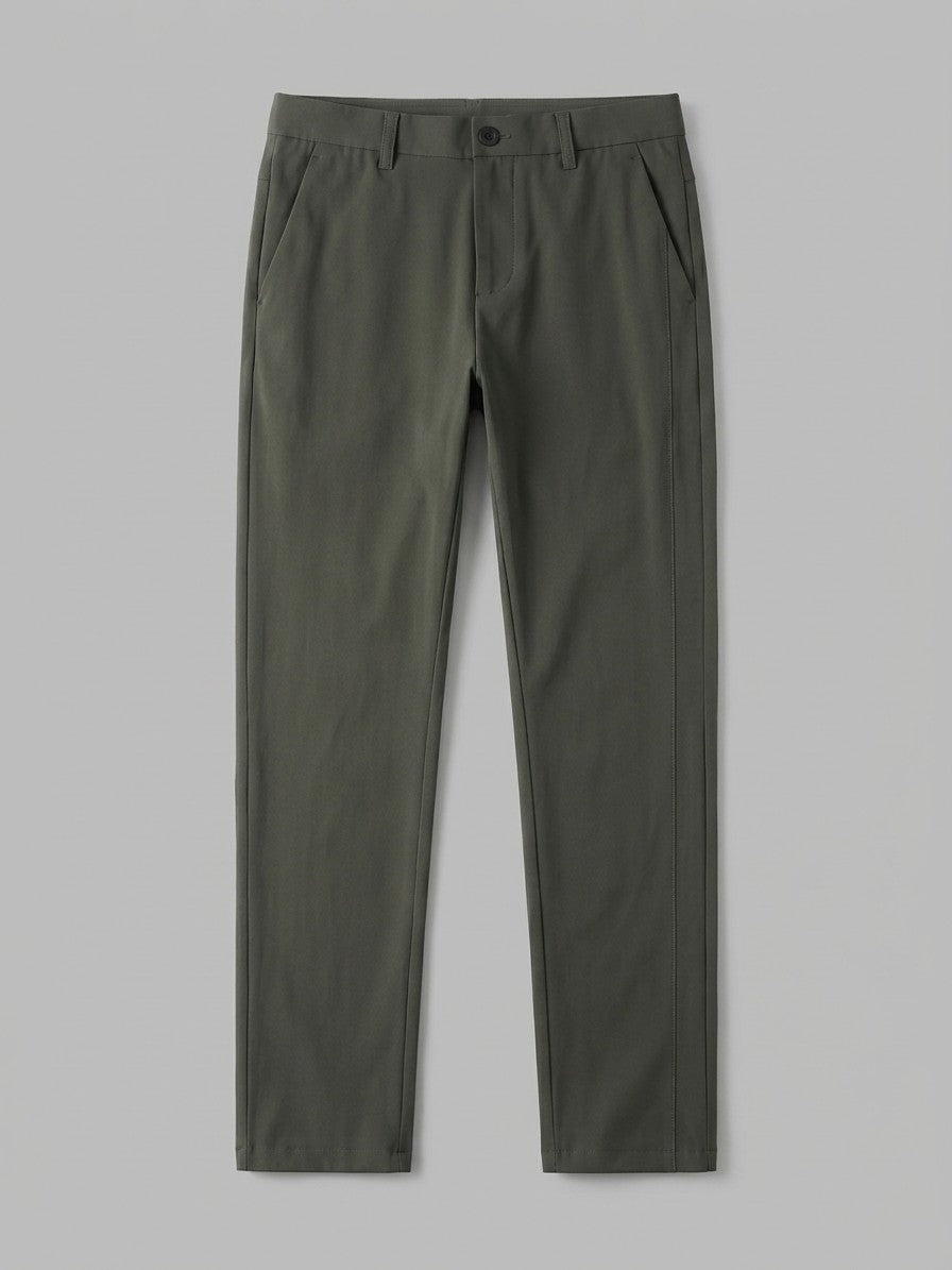 Soren Men's Pocketed Tapered Trousers — darkolive — packshot