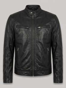 Stresa Men's Leather-Look Biker Jacket