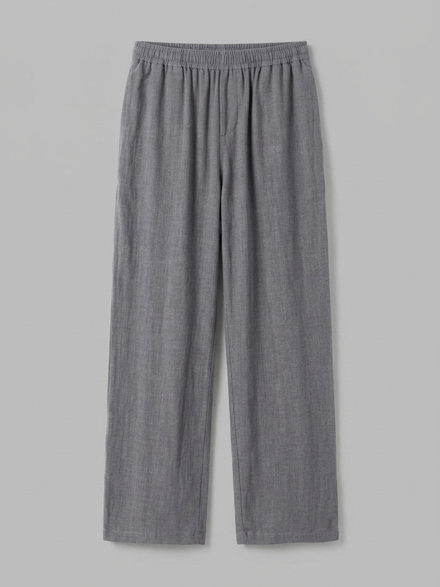 Tavira Men's Flax-Cotton Pants — lightgray — packshot