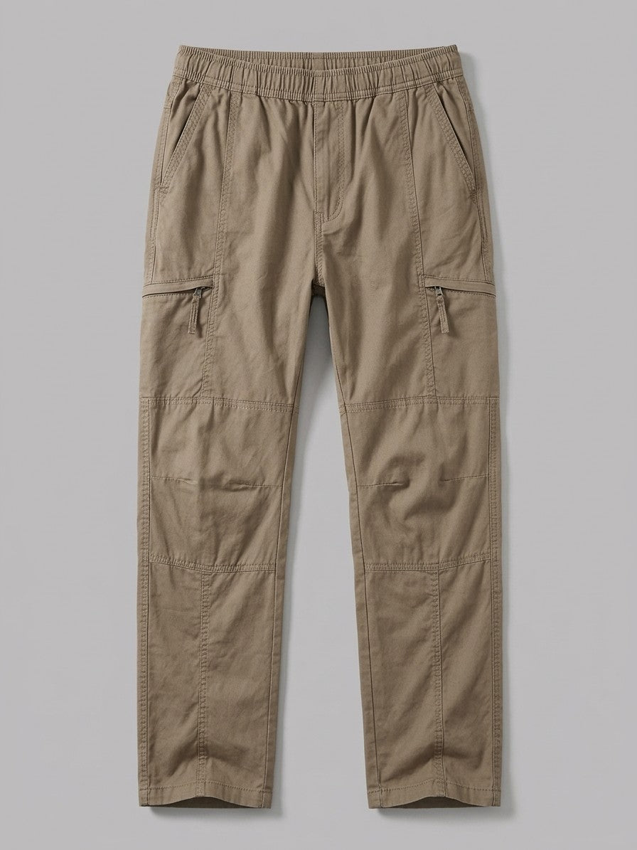 Teramo Men's Six-Pocket Straight Cargo Pants — khaki — packshot