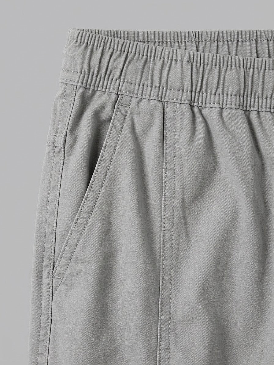 Teramo Men's Six-Pocket Straight Cargo Pants — lightgrey — detail-2
