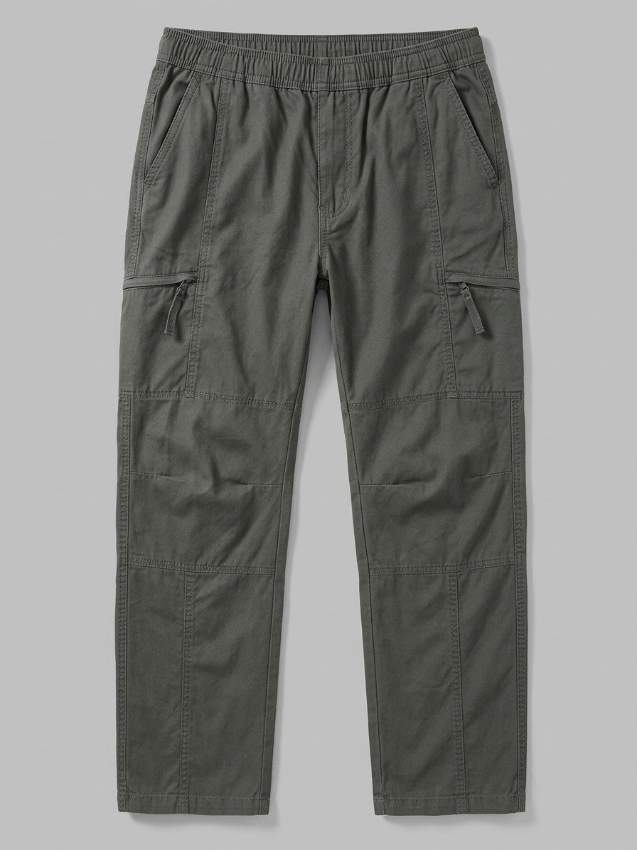 Teramo Men's Six-Pocket Straight Cargo Pants — olivegrey — packshot