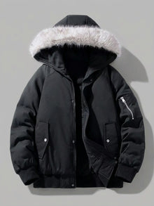 Terni Men's Fur-Hooded Padded Bomber
