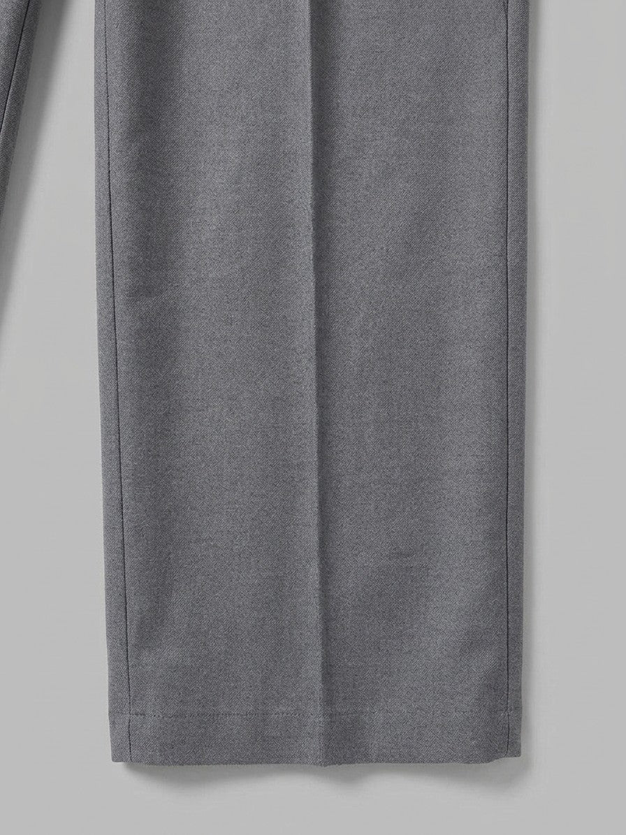 Thiene Men's Wide-Leg Pintuck Drawstring Trousers — slategrey — detail-collar