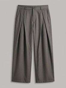 Torino Men's High-Waisted Wide-Leg Pleated Trousers