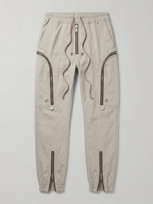 Tortona Men's Exposed-Zip Tapered Cargo Pants