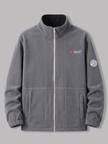 Tortoreto Men's Contrast-Collar Fleece Jacket