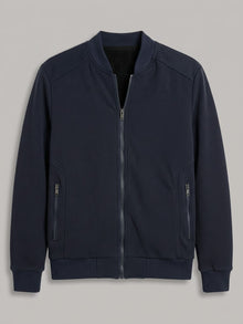 Tropea Men's Waffle-Knit Harrington Jacket