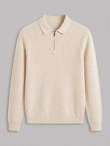 Udine Men's Ribbed Quarter-Zip Sweater