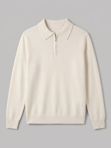 Varallo Men's Cashmere Zip-Neck Knit Polo