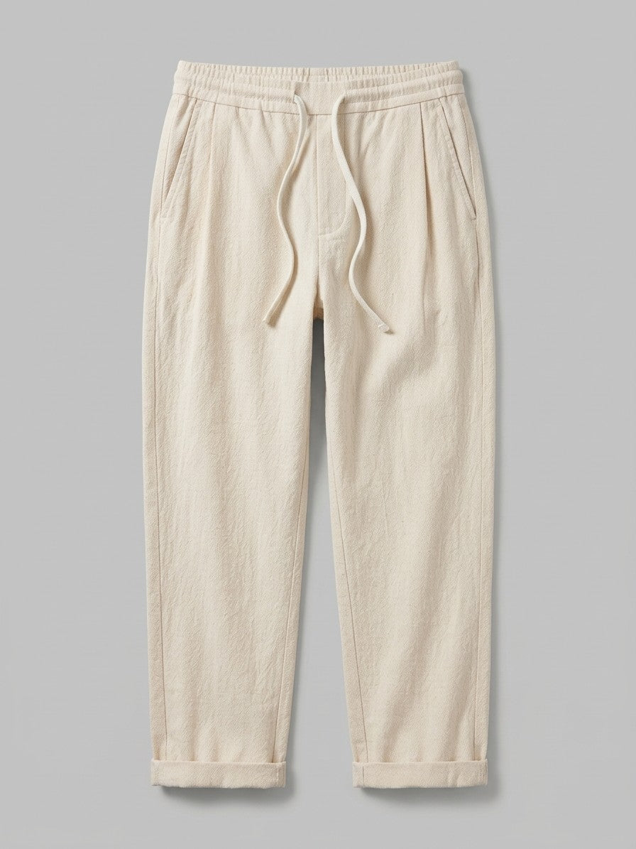 Verona Men's Drawstring Pants — creambeige — packshot