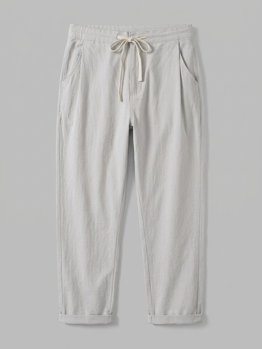 Verona Men's Drawstring Pants — lightgray — packshot