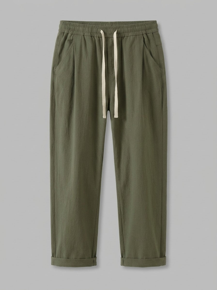 Verona Men's Drawstring Pants — olivegreen — packshot