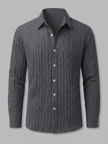 Verona Men's Embossed Long Sleeve Shirt