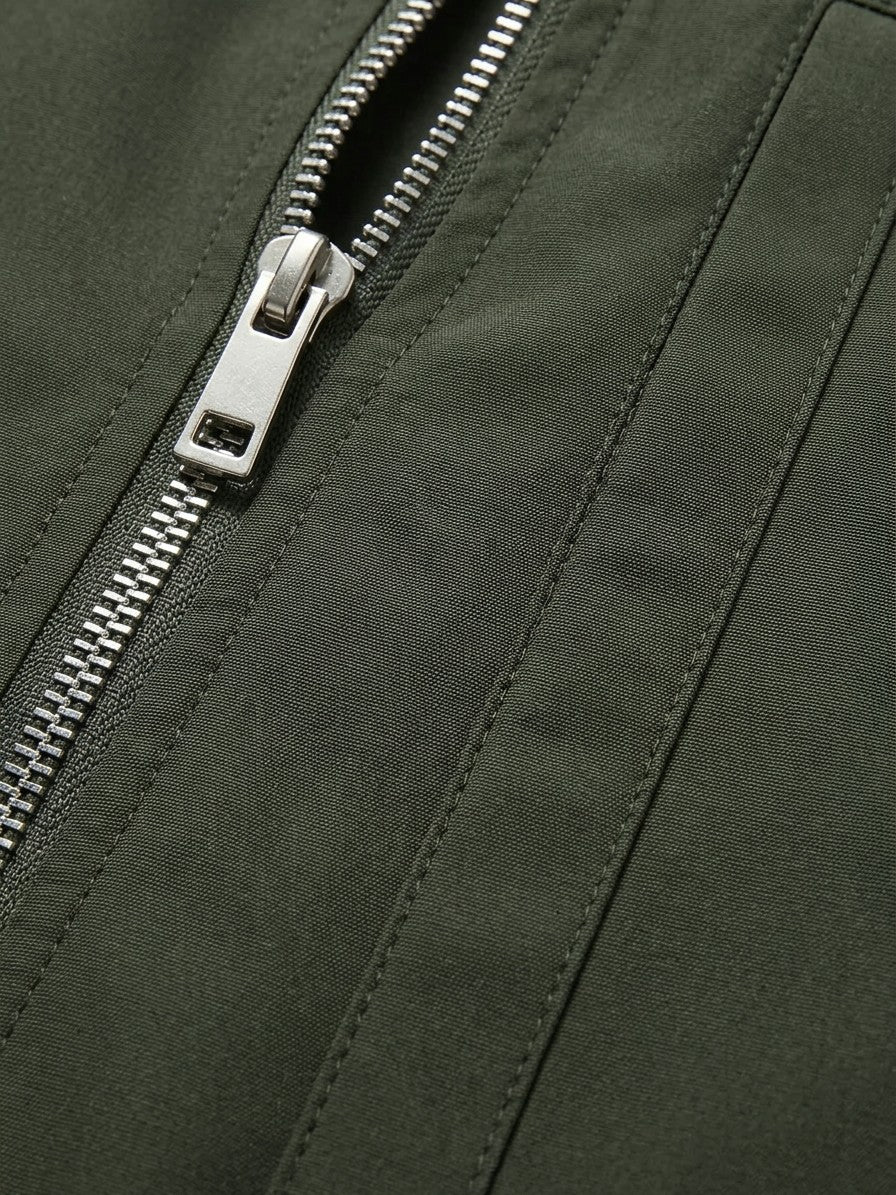 Vieste Men's Lightweight Bomber Jacket — armygreen — detail