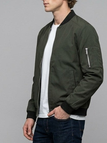 Vieste Men's Lightweight Bomber Jacket — armygreen — side