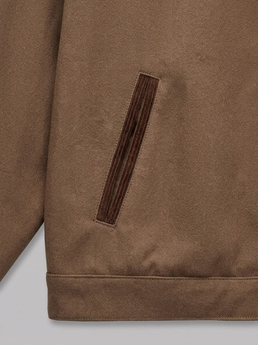 Viggiano Men's Western Yoke Work Jacket — tobacco — detail-2