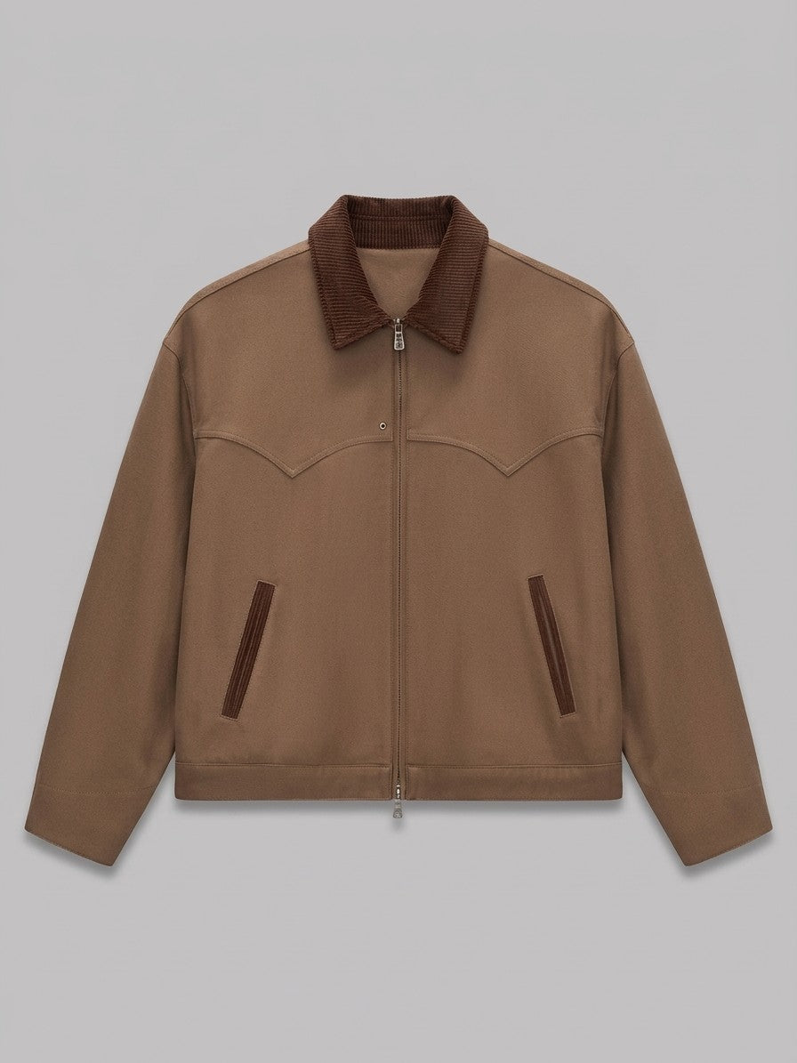 Viggiano Men's Western Yoke Work Jacket — tobacco — packshot