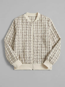 Vitorchiano Women's Tweed Bomber Jacket