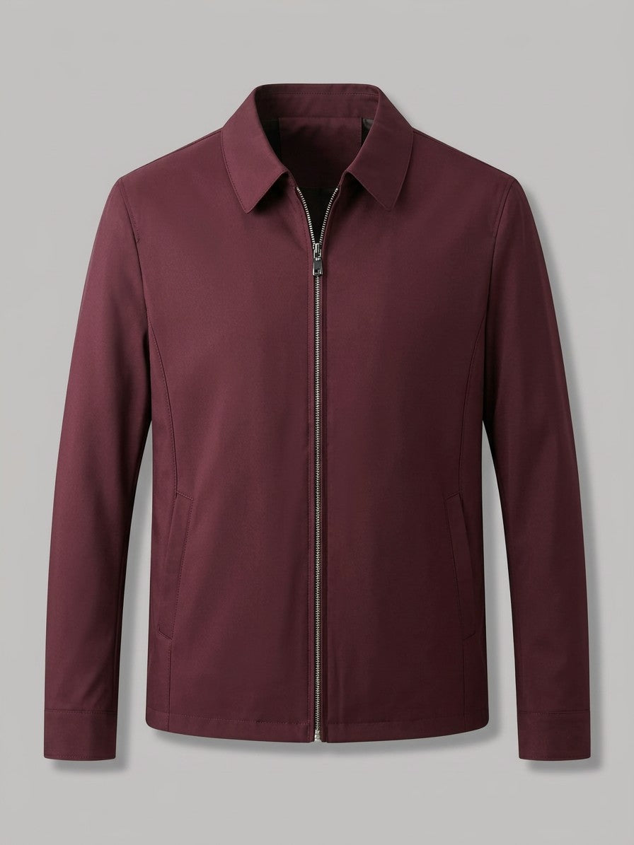 Volterra Men's Collared Zip Jacket — red — packshot