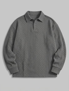 Zibello Men's Diamond Jacquard Knit Polo